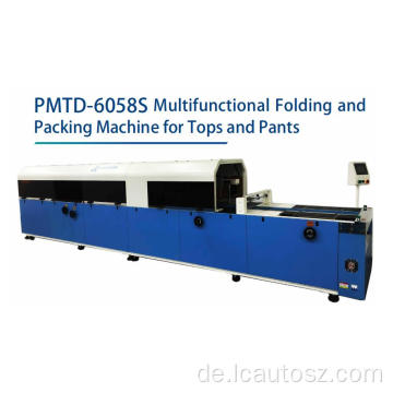 Multifunktionale Faltverpackungsmaschine für Tops und Hosen